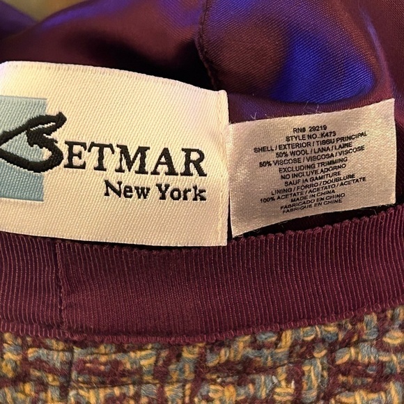 BETMAR Woven 50% Wool Dressy Bucket Hat - Picture 6 of 7
